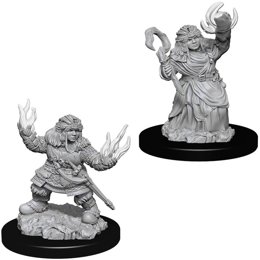 Pathfinder Unpainted Minis - Dwarf Female Summoner ( 73543 )