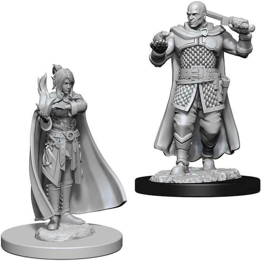 D&D Unpainted Minis - Human Male Ranger & Moon Elf ( 73675 )