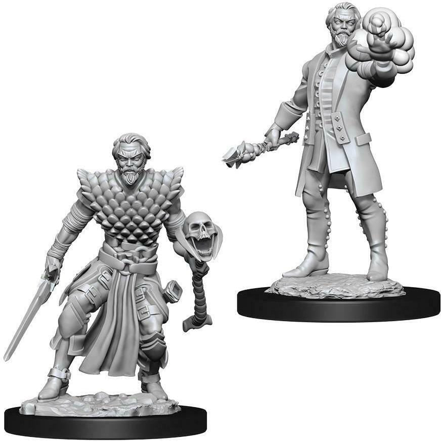 D&D Unpainted Minis - Human Male Warlock ( 73836 )