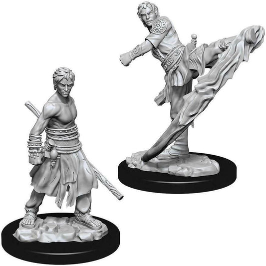 D&D Unpainted Minis - Half-Elf Male Monk ( 73838 )