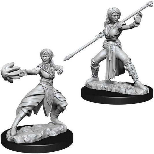 D&D Unpainted Minis - Half-Elf Female Monk ( 73839 )