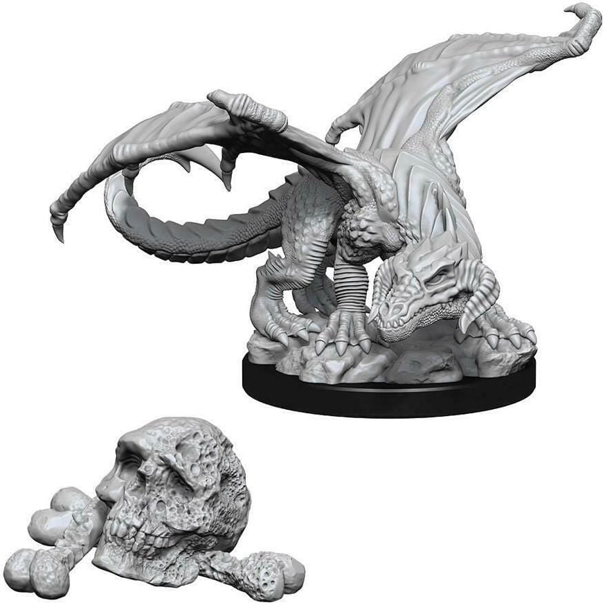 D&D Unpainted Minis - Black Dragon Wyrmling ( 73850 )