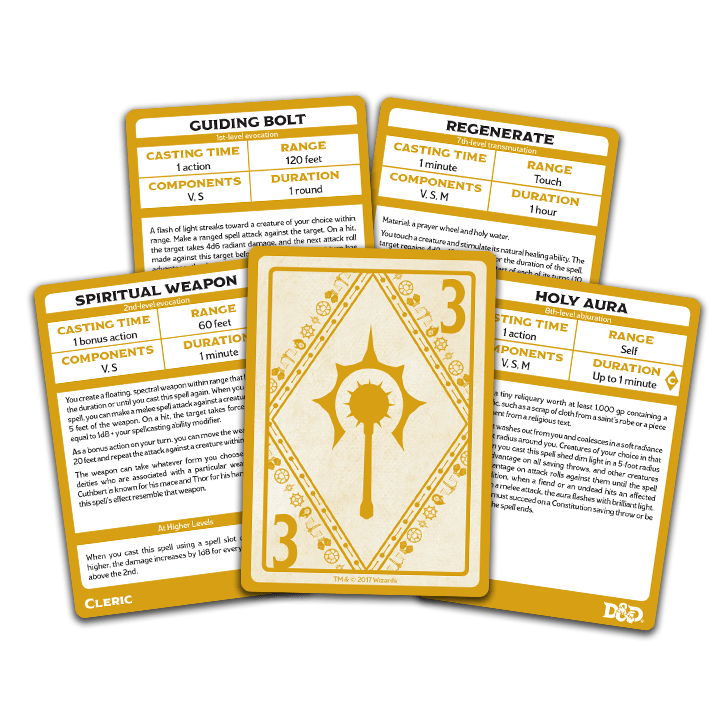 D&D: Spellbook Cards - Cleric