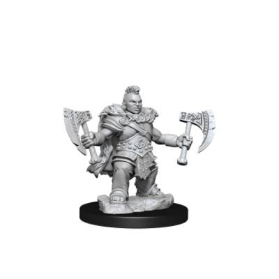 D&D Unpainted Minis Frameworks - Dwarf Barbarian