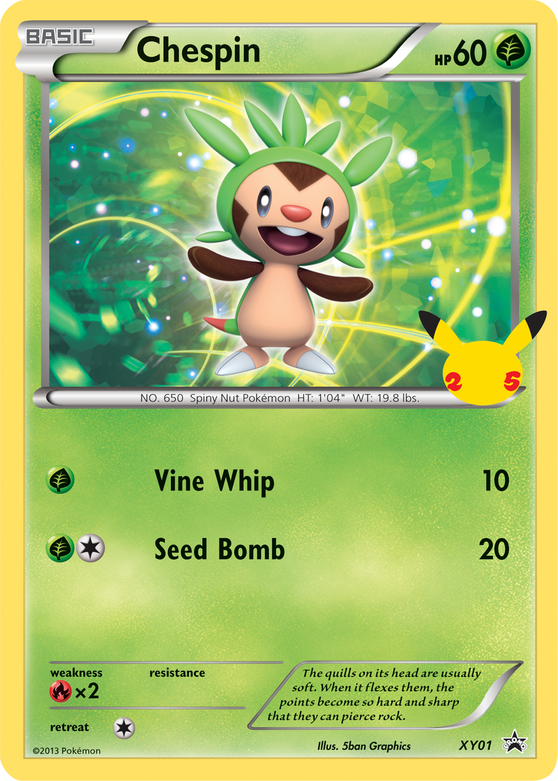 Chespin (XY01) (Jumbo Card) [First Partner Pack]