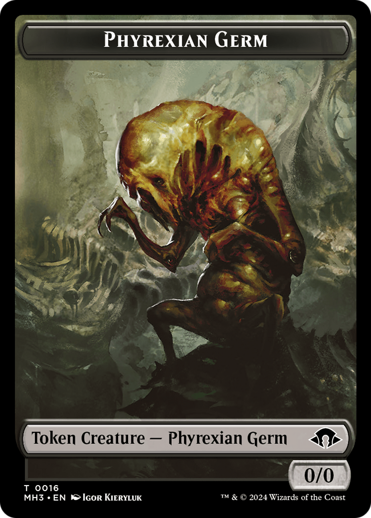 Phyrexian Germ // Rat Double-Sided Token [Modern Horizons 3 Tokens]