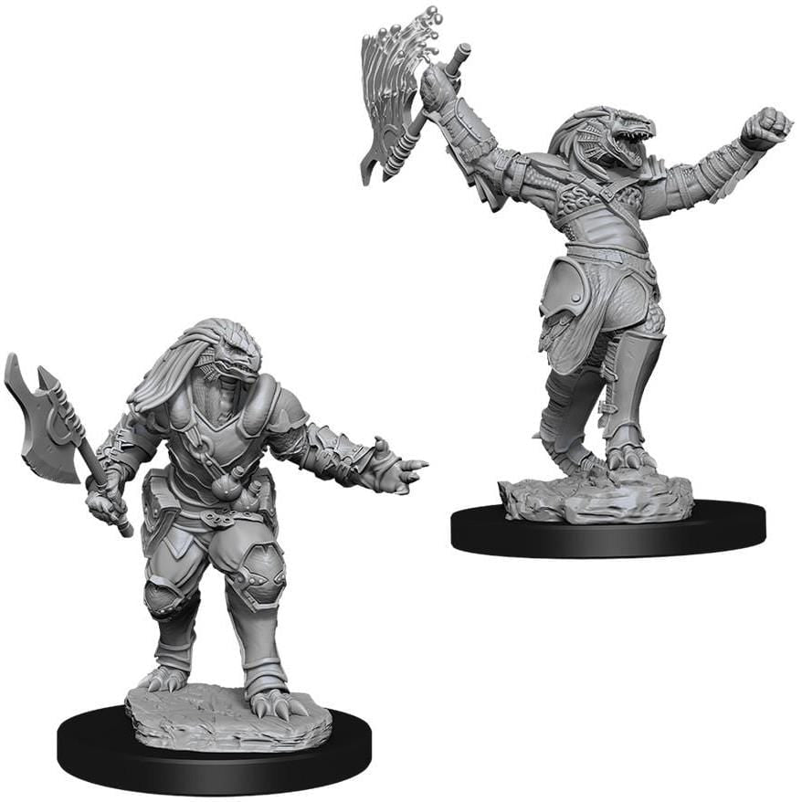 D&D Unpainted Minis - Dragonborn Female Fighter ( 90001 )