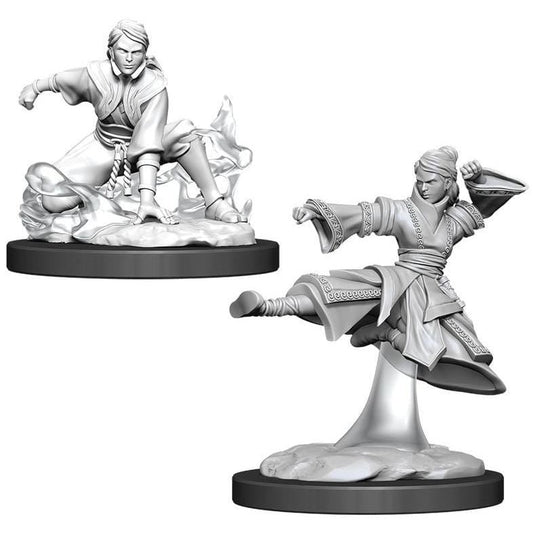 D&D Unpainted Minis - Human Female Monk ( 90008 )