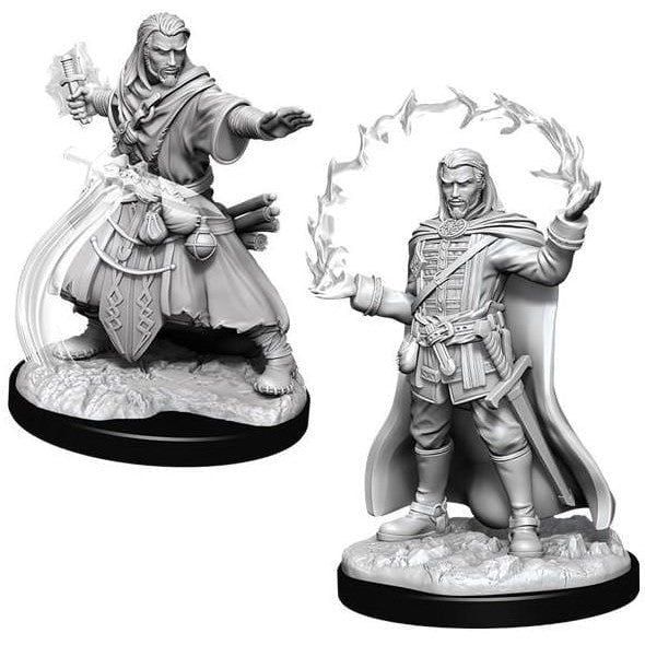 D&D Unpainted Minis - Human Male Wizard ( 90011 )