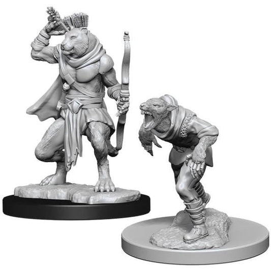 D&D Unpainted Minis - Wererat and Weretiger ( 90014 )