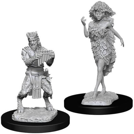 D&D Unpainted Minis - Satyr and Dryad ( 90018 )