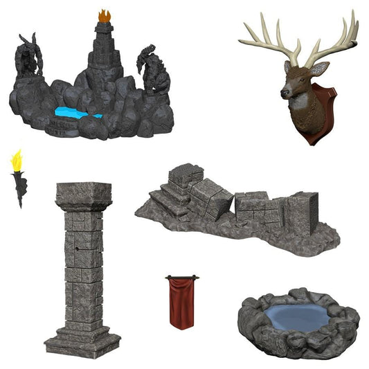 Wizkids Unpainted Minis - Pools & Pillars ( 90045 )