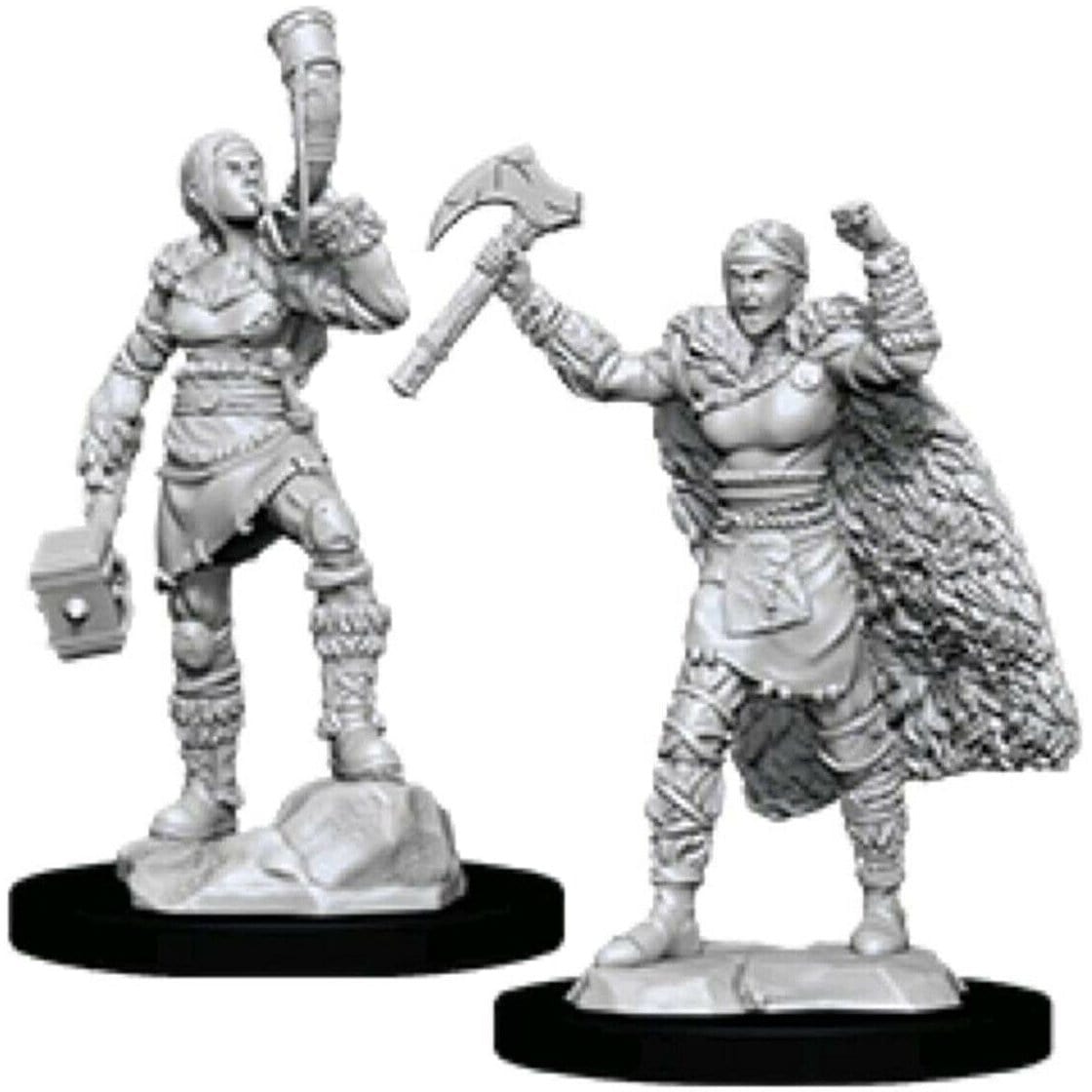 D&D Unpainted Minis - Human Female Barbarian ( 90056 )