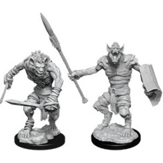 D&D Unpainted Minis - Gnoll & Gnoll Flesh Gnawer ( 90066 )