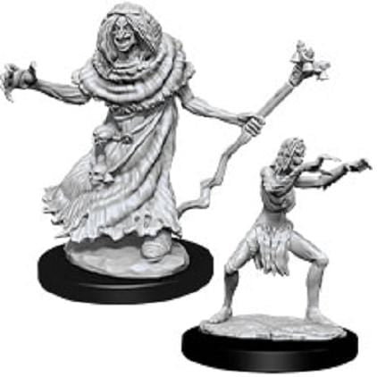 D&D Unpainted Minis - Sea Hag & Bheur Hag ( 90072 )