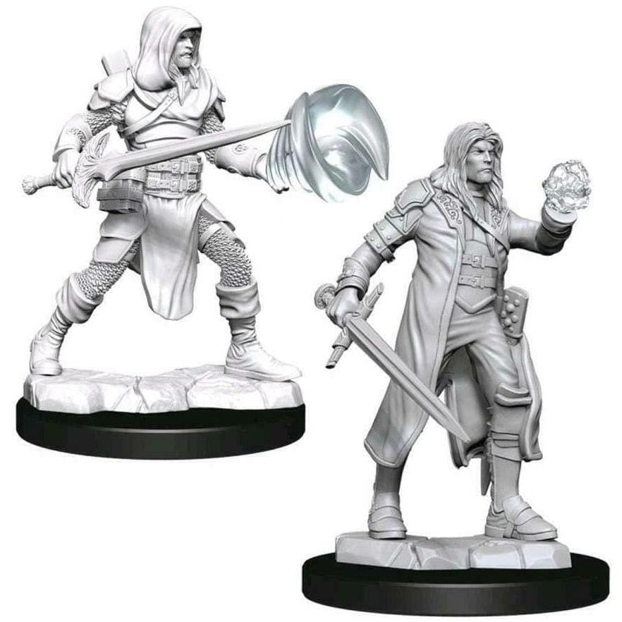 D&D Unpainted Minis - Multiclass Male Fighter + Wizard ( 90150 )