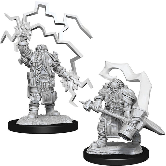 D&D Unpainted Minis - Dwarf Male Cleric ( 90222 )