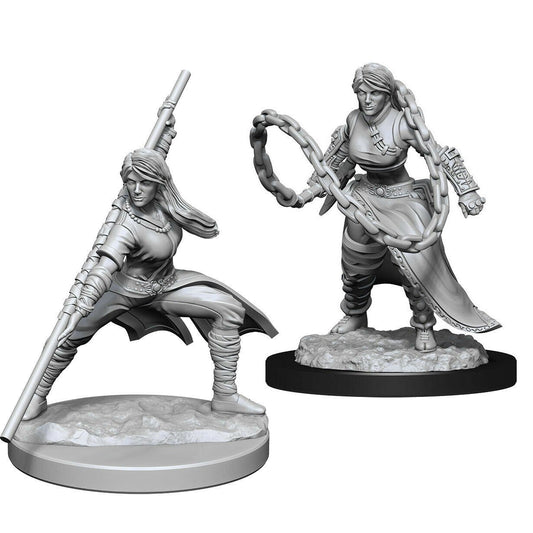 D&D Unpainted Minis - Human Female Monk ( 90225 )