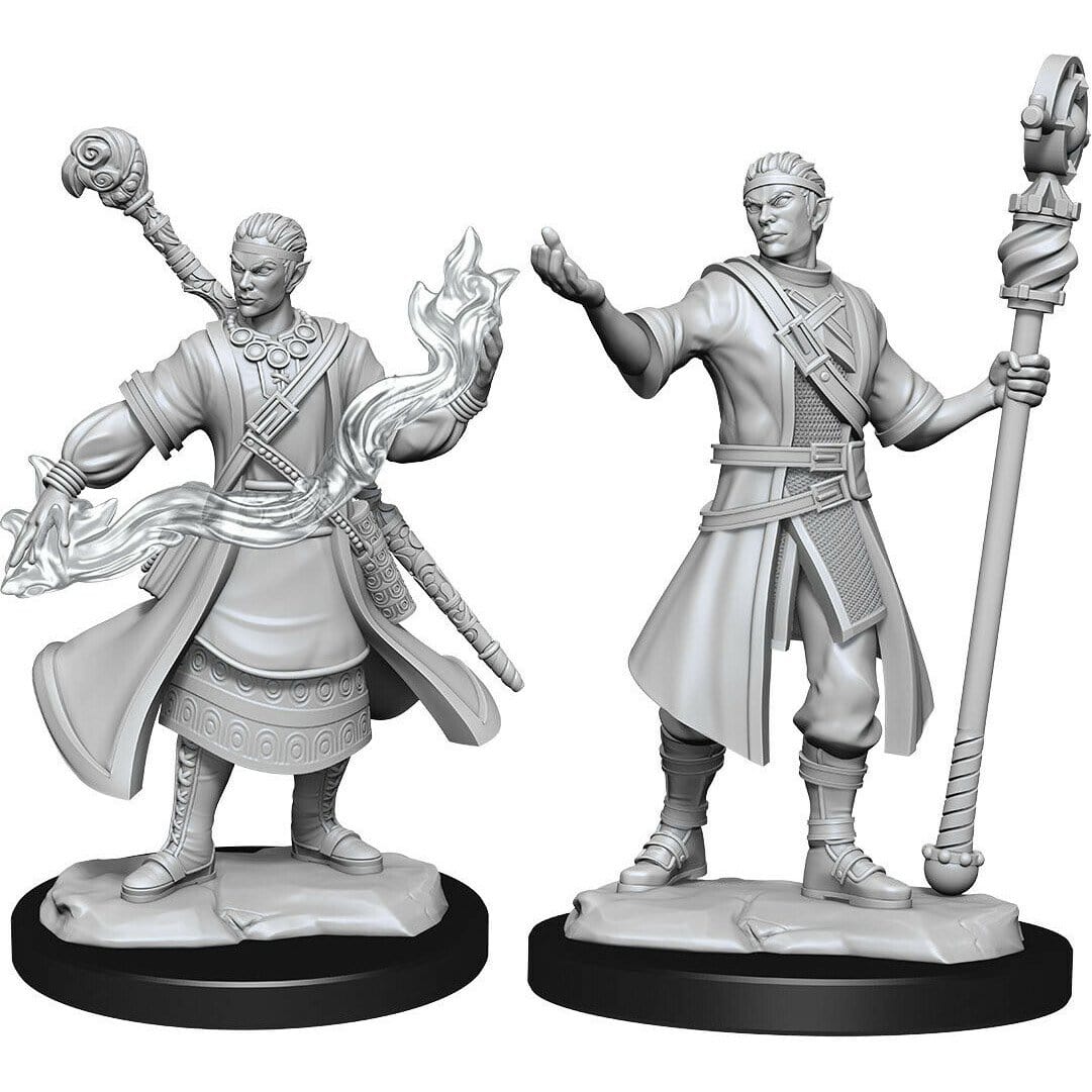 D&D Unpainted Minis - Half-Elf Male Wizard ( 90229 )