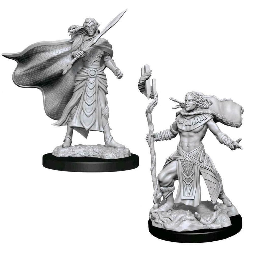 MTG Unpainted Minis - Elf Fighter & Elf Cleric ( 90279 )