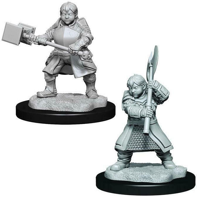 Critical Role Unpainted Minis - Dwarf Dwendalian Empire Fighter ( 90383 )