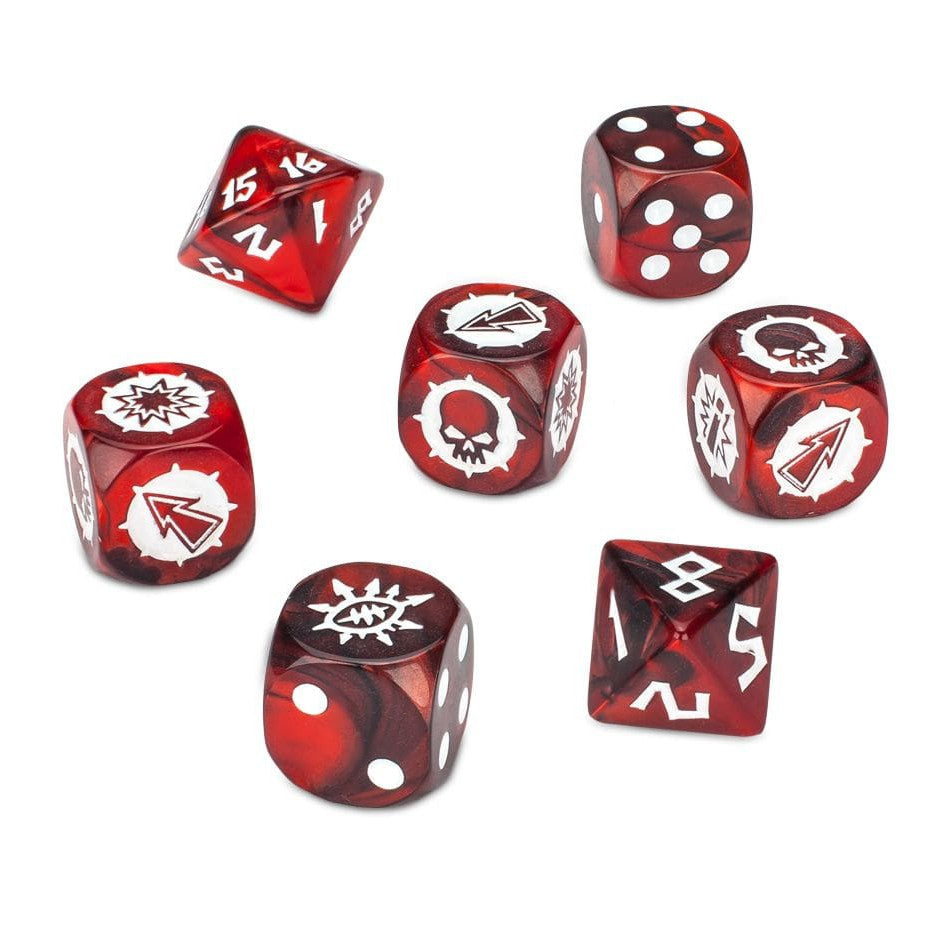 Blood Bowl Dice - Chaos Chosen ( 200-35-N ) - Used