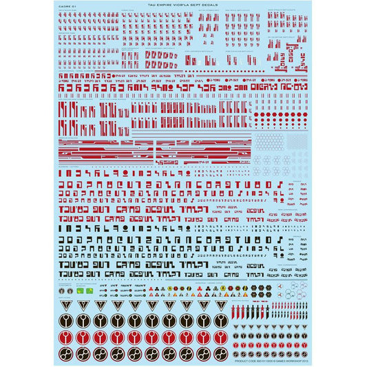 Tau Empire - Vior'La Sept Decals Sheet ( 3005-W )