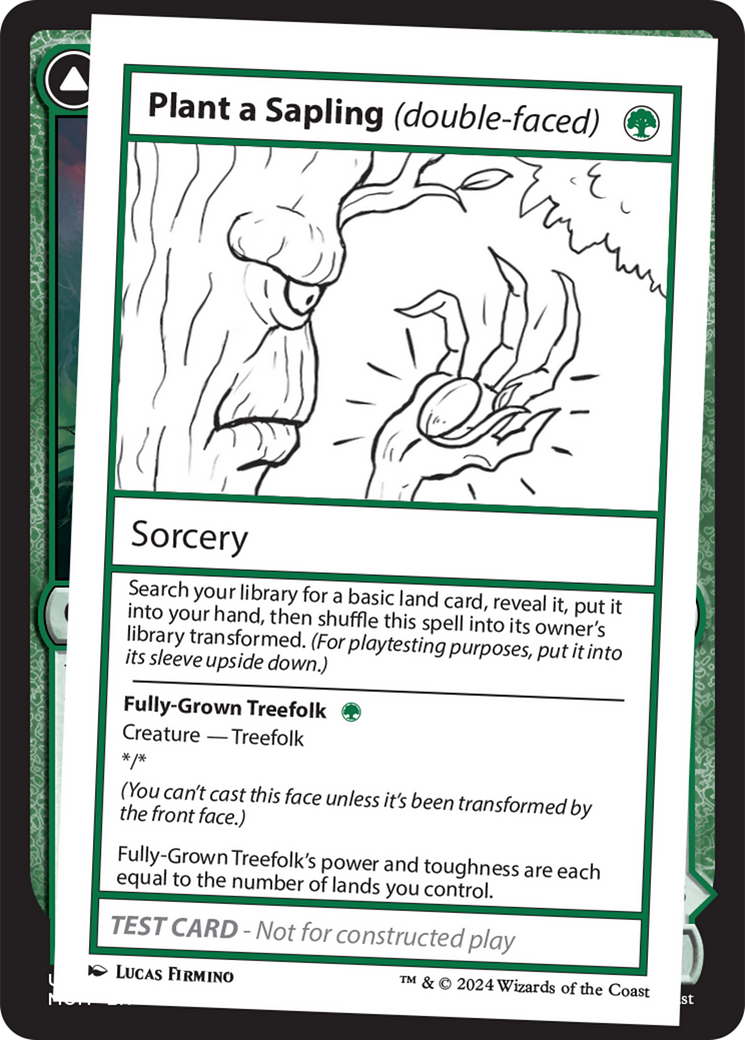 Plant a Sapling (double-faced) [Mystery Booster 2 Playtest Cards]