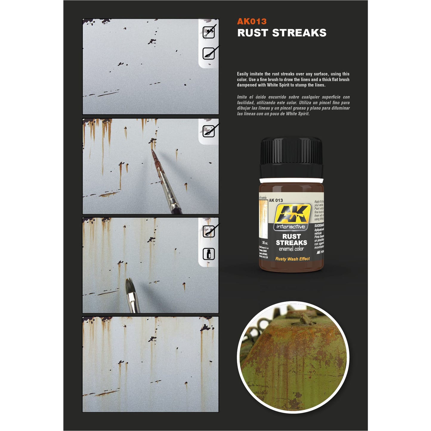 AK Enamel Effects: Rust Streaks (AK013)