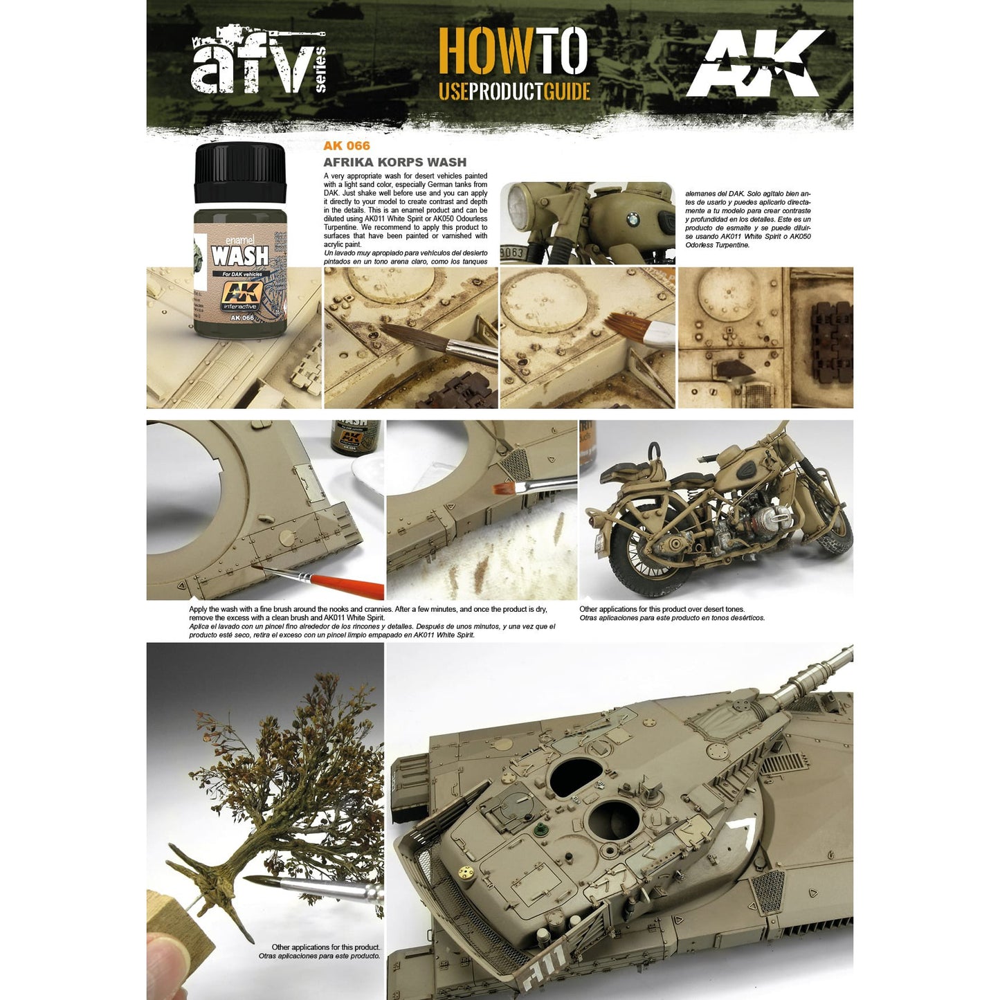 AK Enamel Wash: Afrika Korps Vehicles