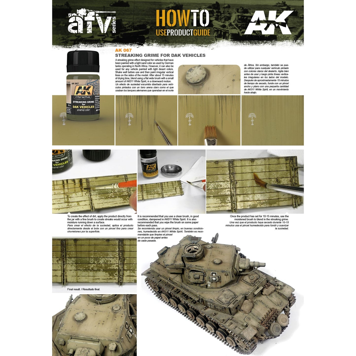 AK Enamel Effects: Streaking Grime for DAK Vehicles (AK067)