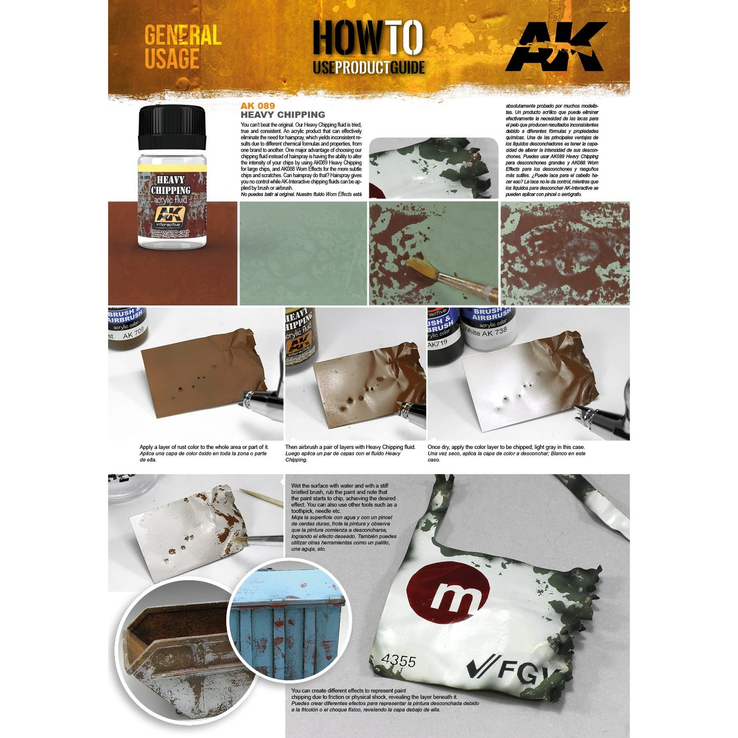 AK Enamel Effects: Heavy Chipping Fluid (AK089)