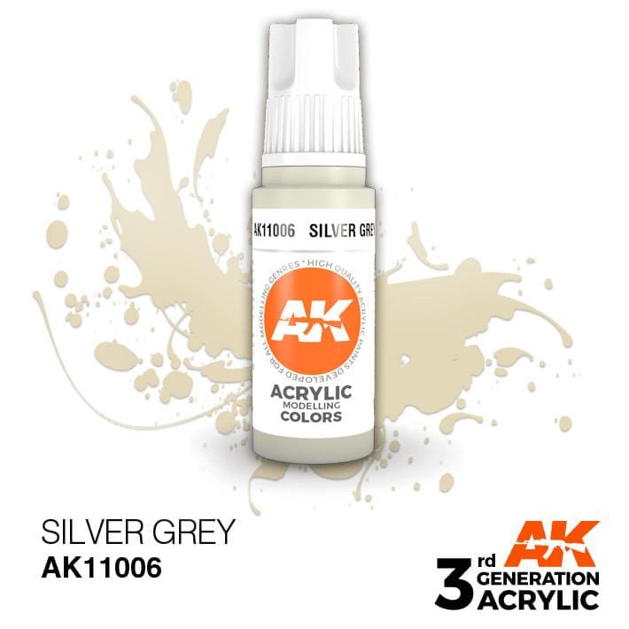 AK Acrylic 3G - Silver Grey ( AK11006 )