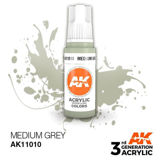 AK Acrylic 3G - Medium Grey ( AK11010 )