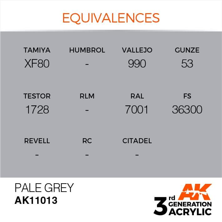 AK Acrylic 3G - Pale Grey ( AK11013 )