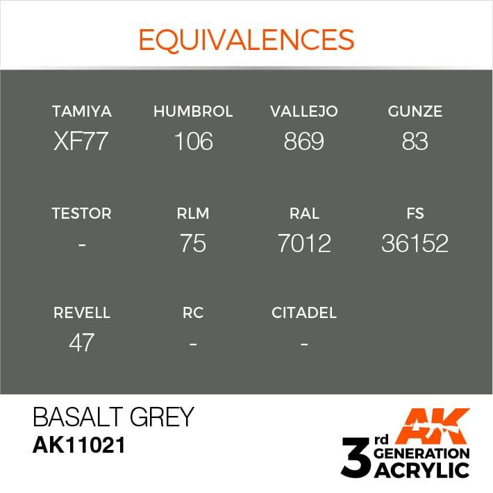 AK Acrylic 3G - Basalt Grey ( AK11021 )