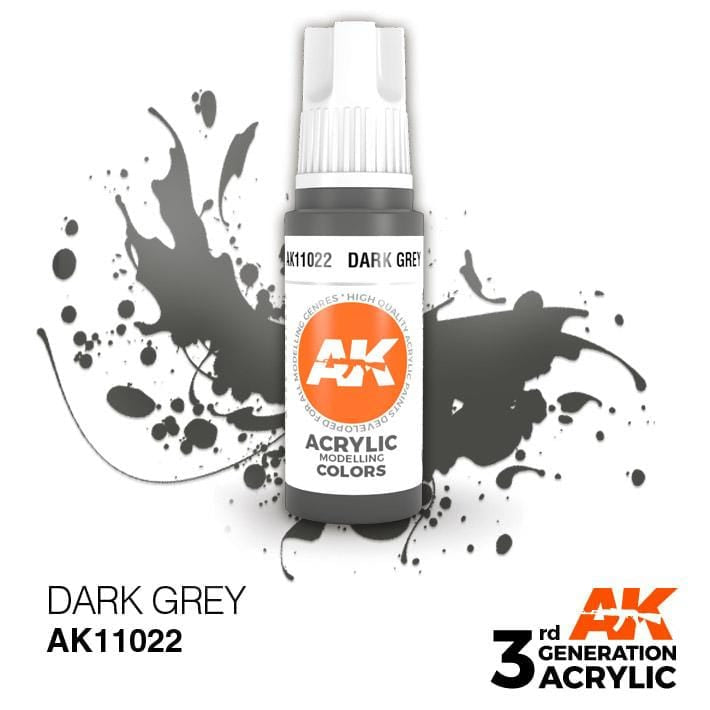 AK Acrylic 3G - Dark Grey ( AK11022 )