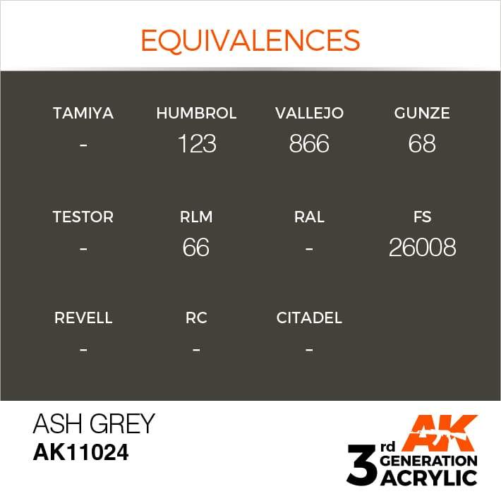 AK Acrylic 3G - Ash Grey ( AK11024 )