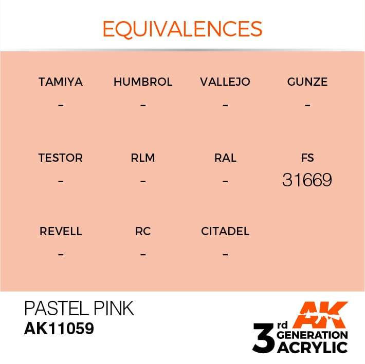 AK Acrylic 3G Pastel - Pastel Pink ( AK11059 )