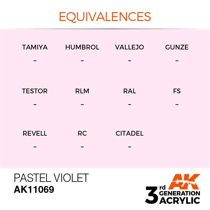 AK Acrylic 3G Pastel - Pastel Violet ( AK11069 )