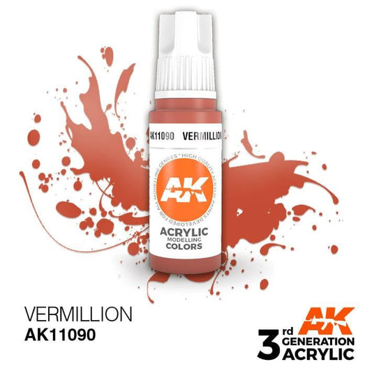 AK Acrylic 3G - Vermillion ( AK11090 )