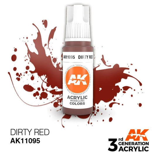 AK Acrylic 3G - Dirty Red ( AK11095 )