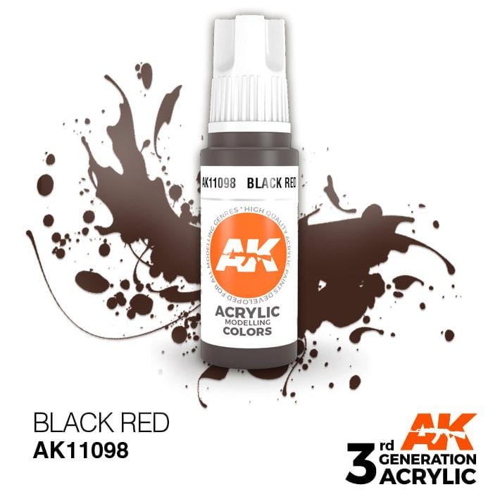 AK Acrylic 3G - Black Red ( AK11098 )