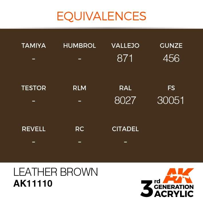 AK Acrylic 3G - Leather Brown ( AK11110 )