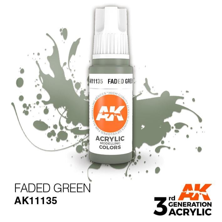 AK Acrylic 3G - Faded Green ( AK11135 )