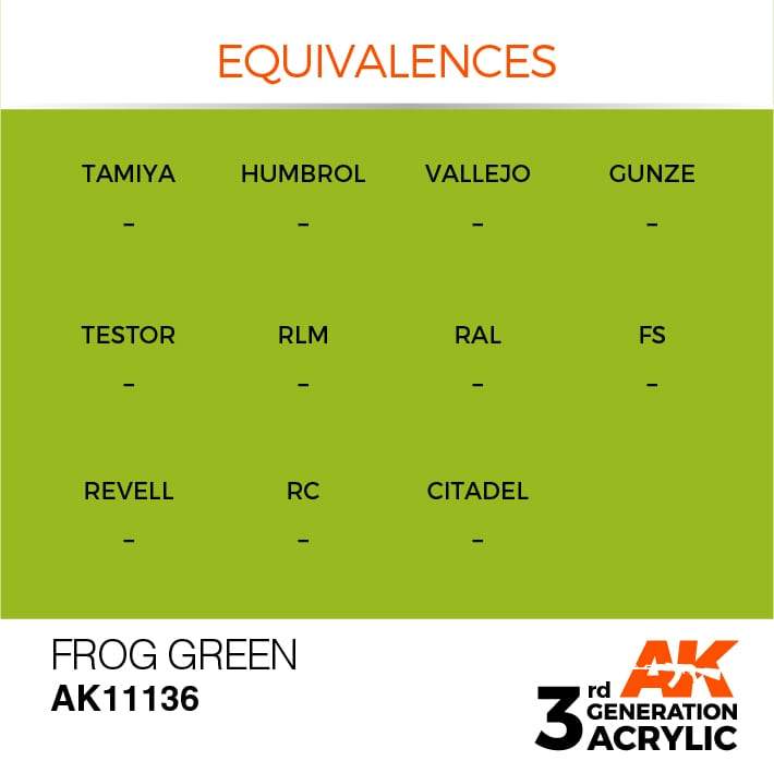 AK Acrylic 3G - Frog Green ( AK11136 )