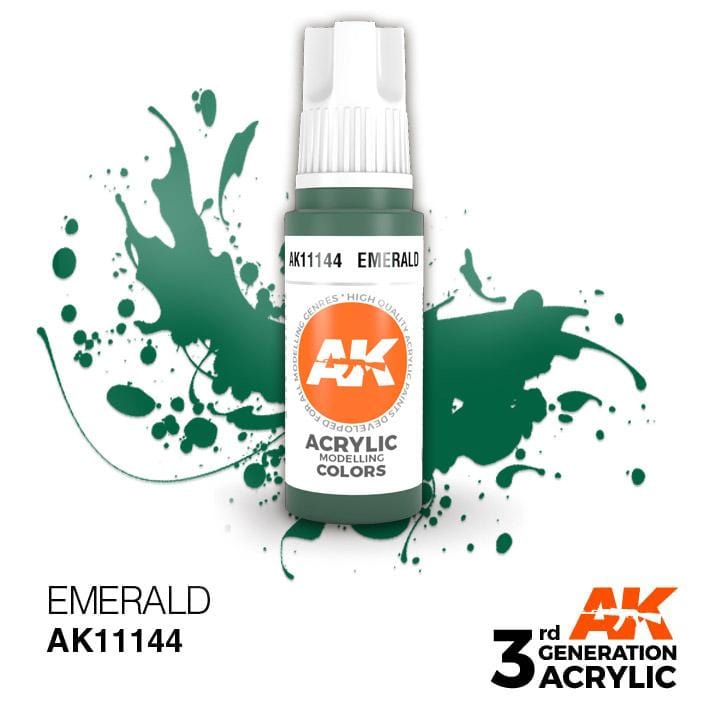 AK Acrylic 3G - Emerald ( AK11144 )