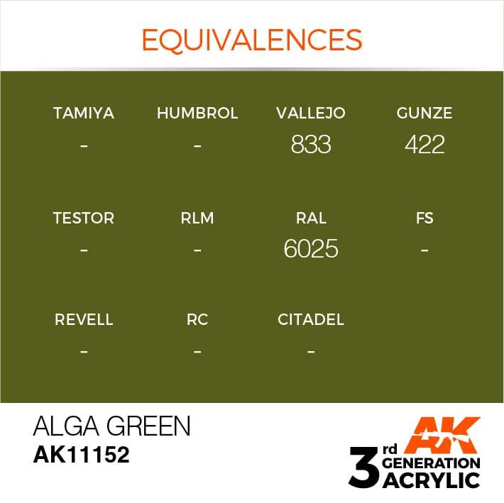 AK Acrylic 3G - Alga Green ( AK11152 )