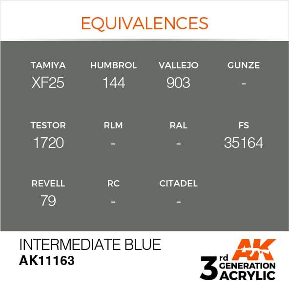 AK Acrylic 3G - Intermediate Blue ( AK11163 )