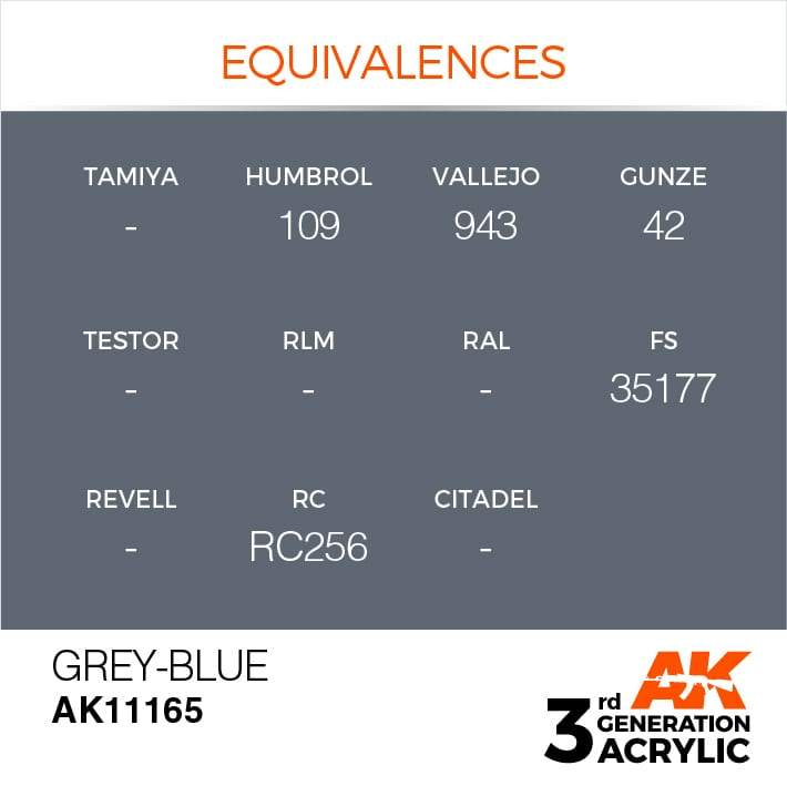 AK Acrylic 3G - Grey-Blue ( AK11165 )